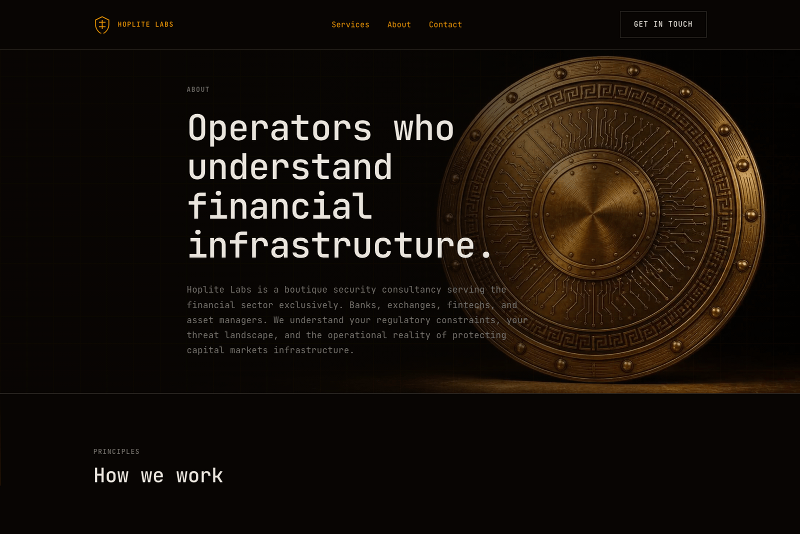 Hoplite Labs interface screen 3