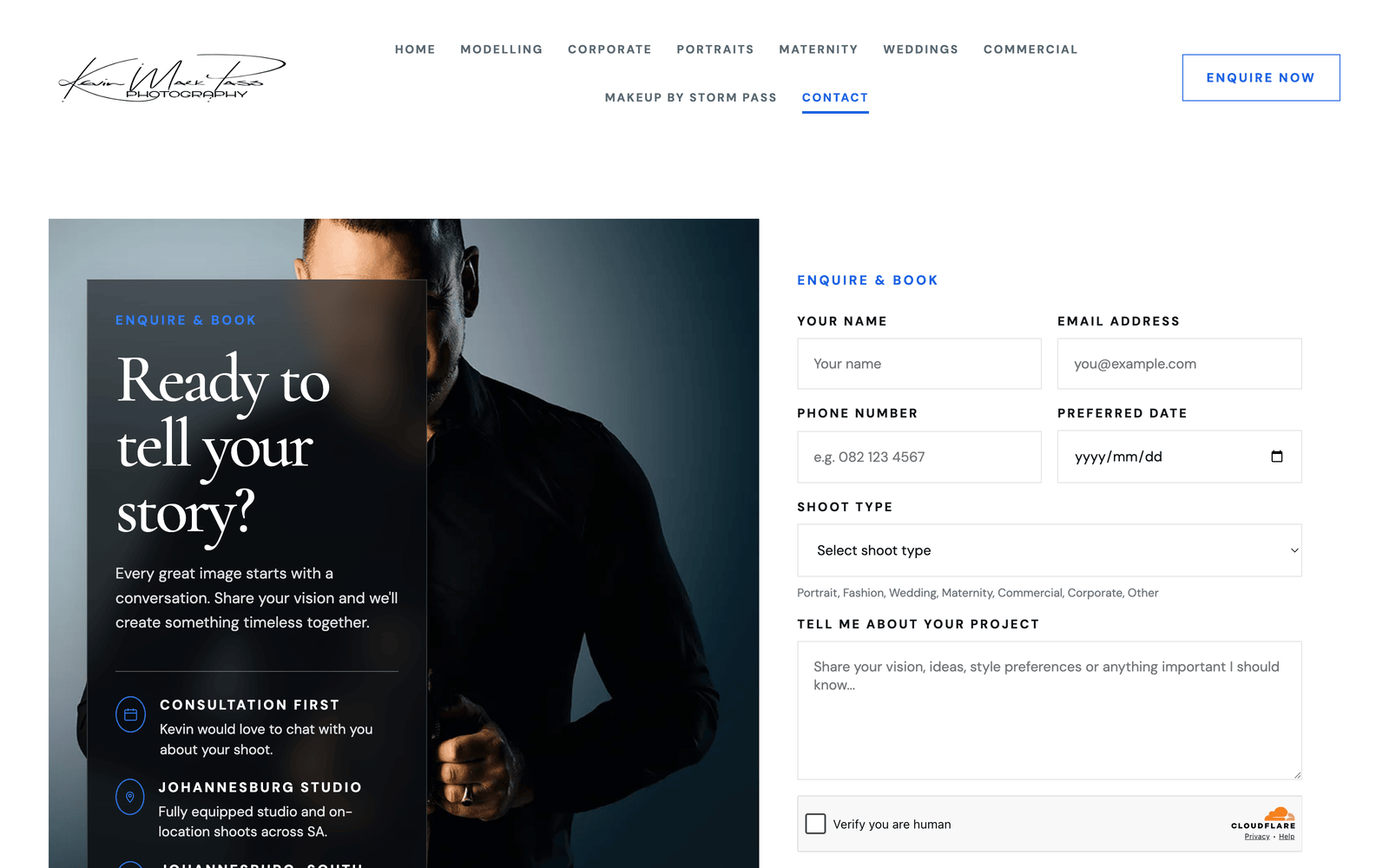 Kevin Mark Pass Photography interface screen 5