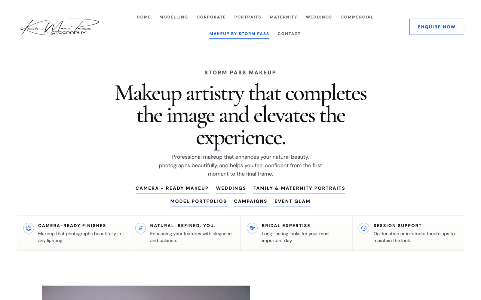 Kevin Mark Pass Photography interface screen 3