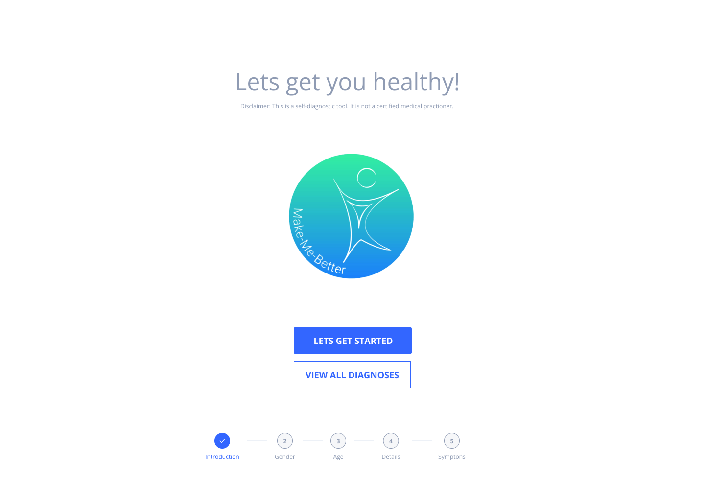 Make-Me-Better interface screen 1