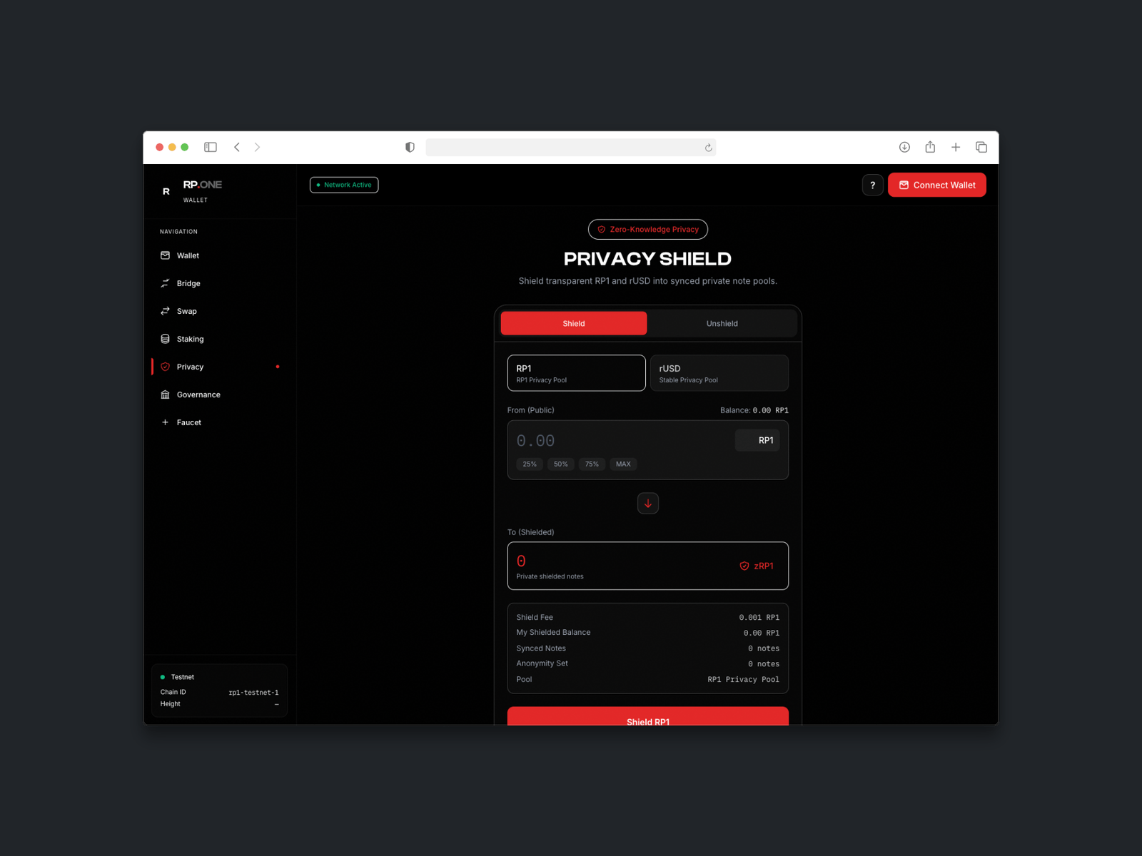 RP1 interface screen 7